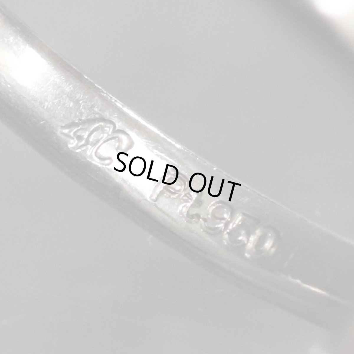 画像6: ヨンドシー Pt950アクアマリンリング 二連 #8 5.1g (6)