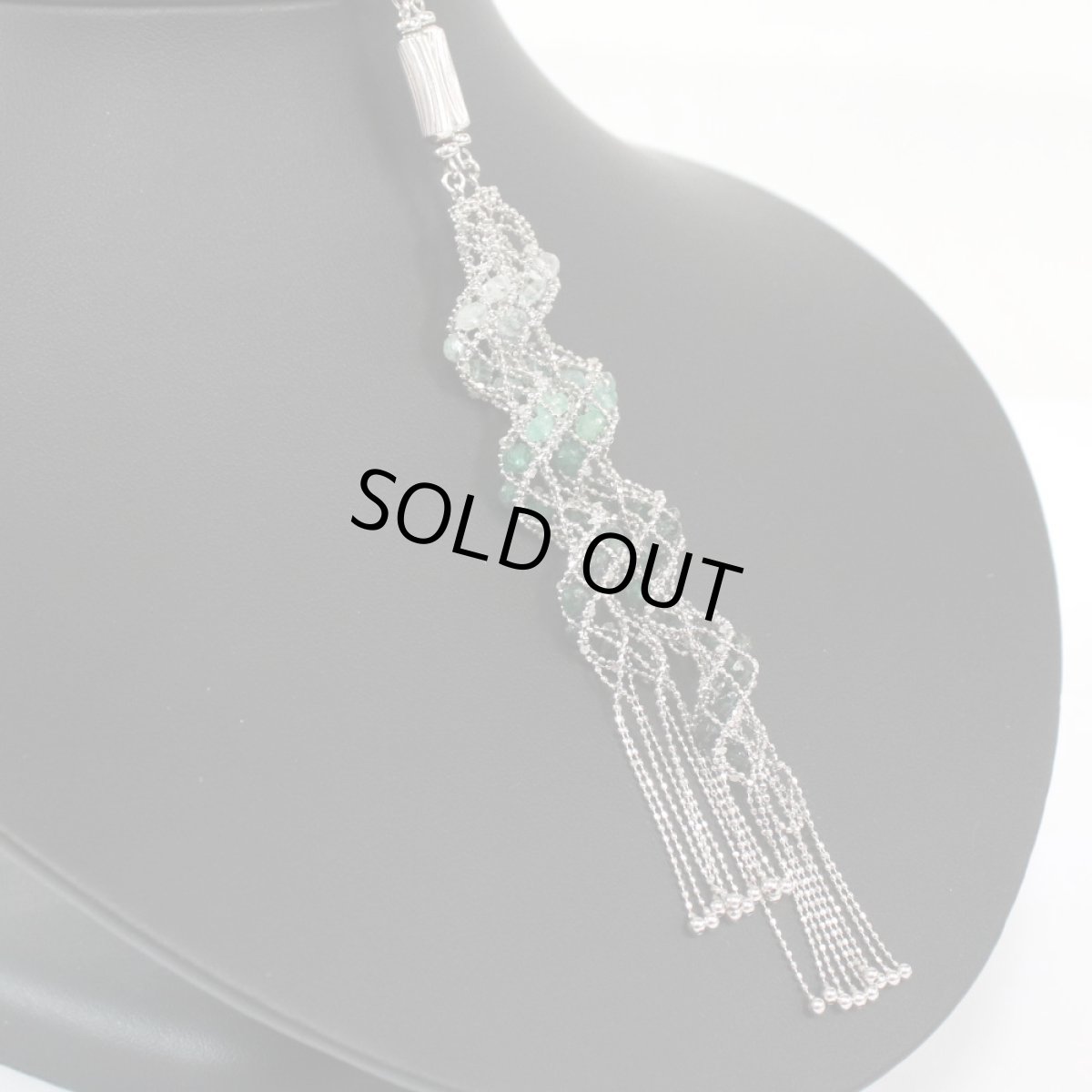 画像2: K18WGベリルネックレス 38.10 30.1g (2)