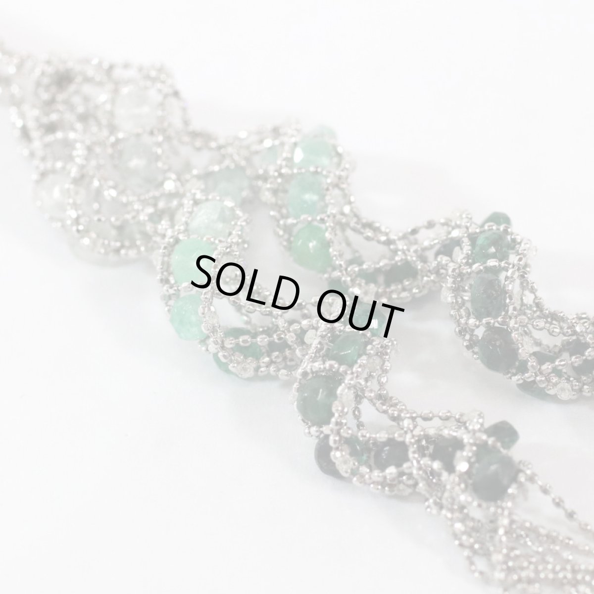 画像4: K18WGベリルネックレス 38.10 30.1g (4)