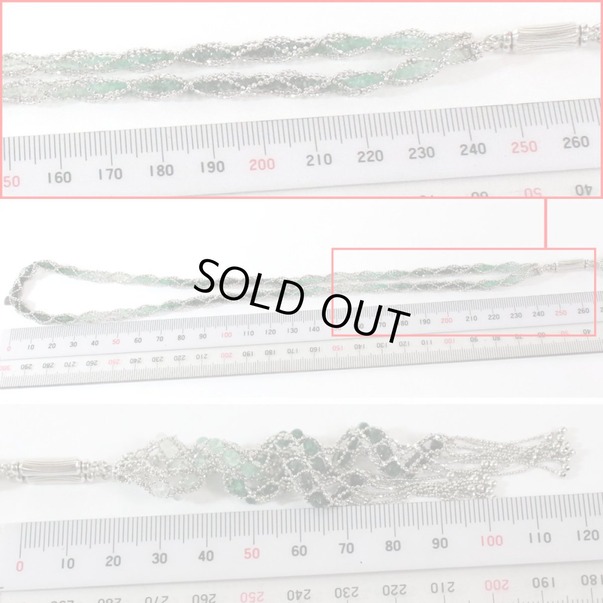 画像8: K18WGベリルネックレス 38.10 30.1g (8)