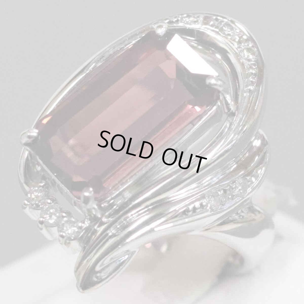 画像2: Pt900トルマリンリング T8.17 D0.18 #14 12.4g (2)