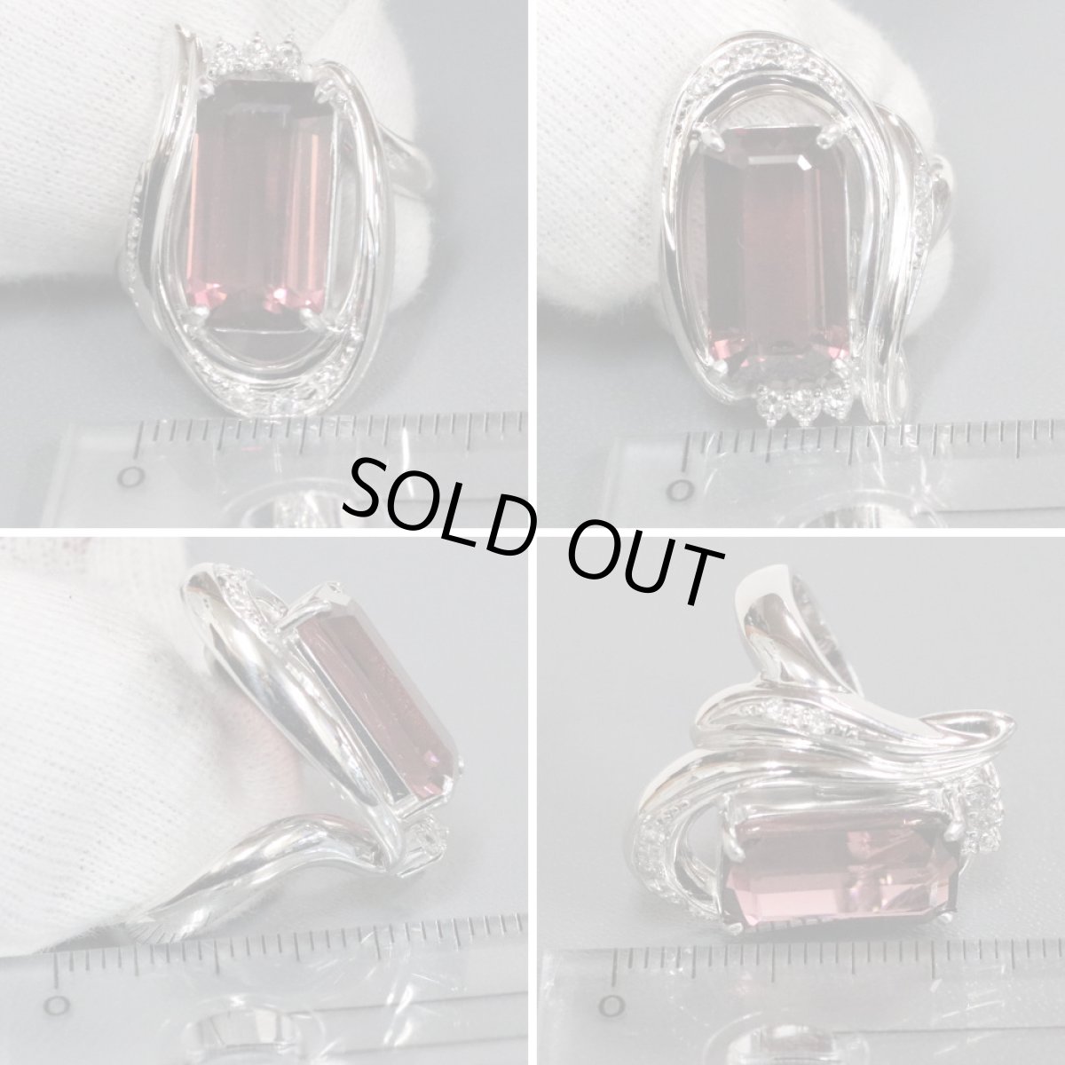 画像8: Pt900トルマリンリング T8.17 D0.18 #14 12.4g (8)