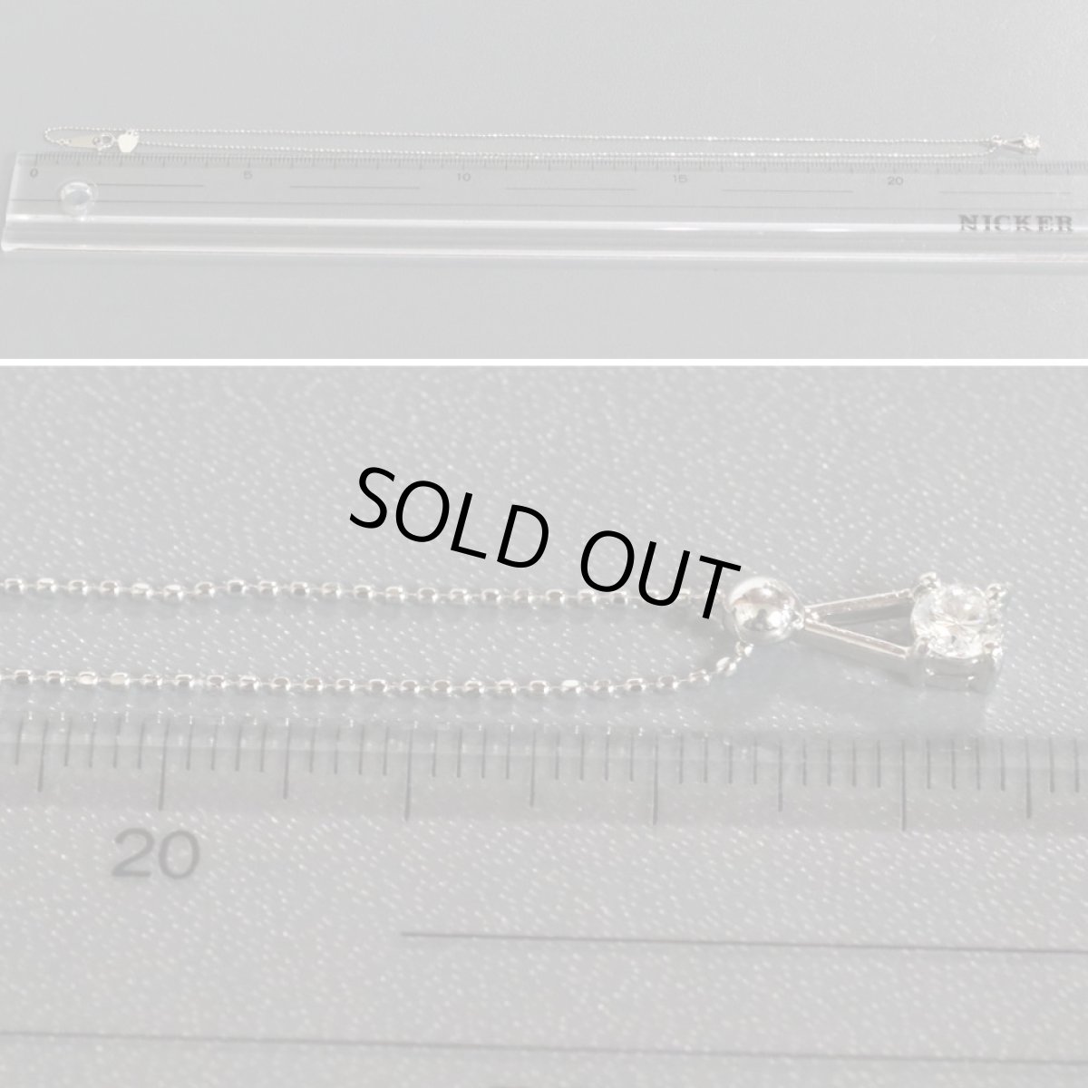 画像8: Pt900/850ダイヤモンドペンダント D0.20 2.6g (8)