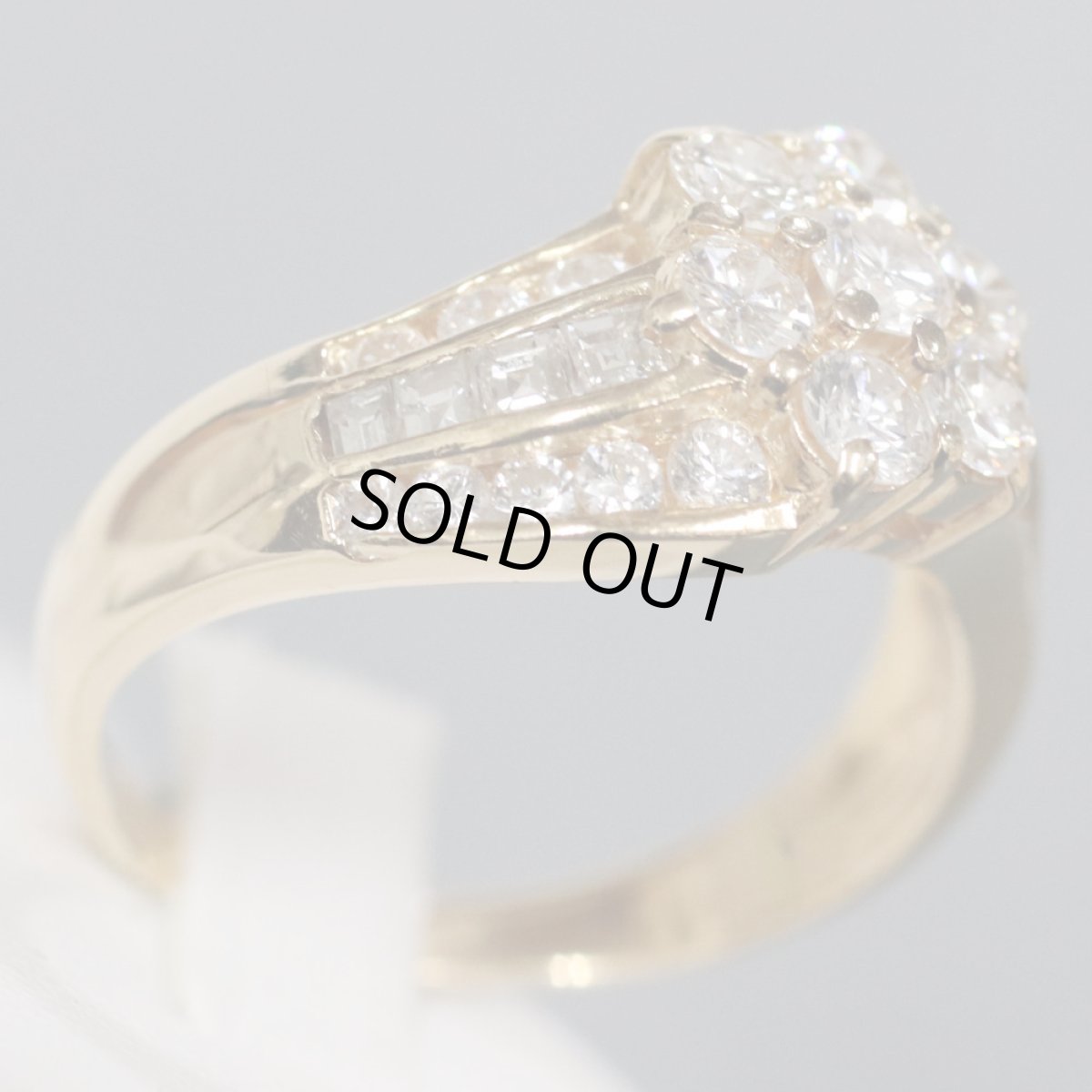 画像2: K18ダイヤモンドリング D1.65 #16 5.2g (2)