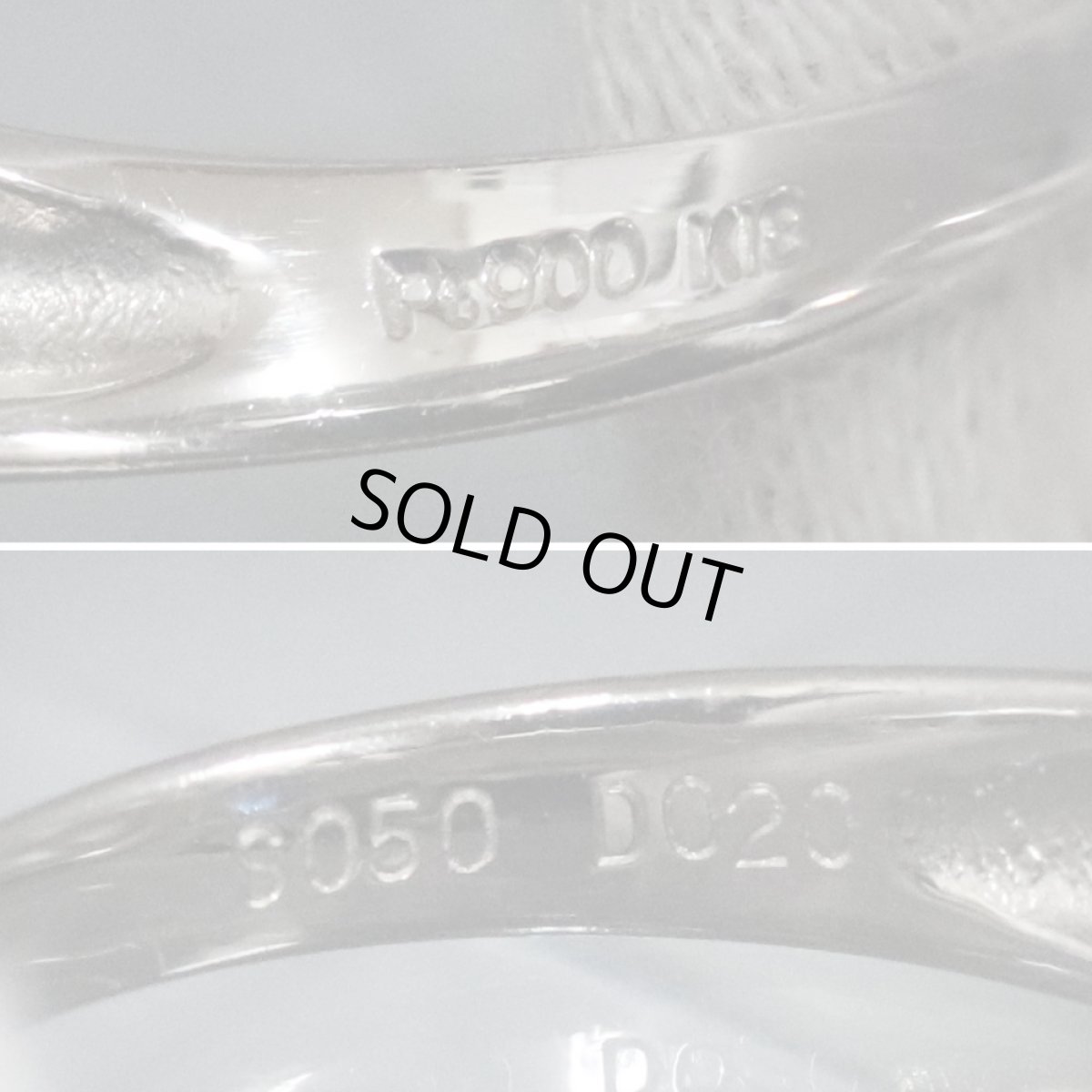 画像7: Pt900/K18サファイアリング S0.50 D0.20 #13 5.0g (7)