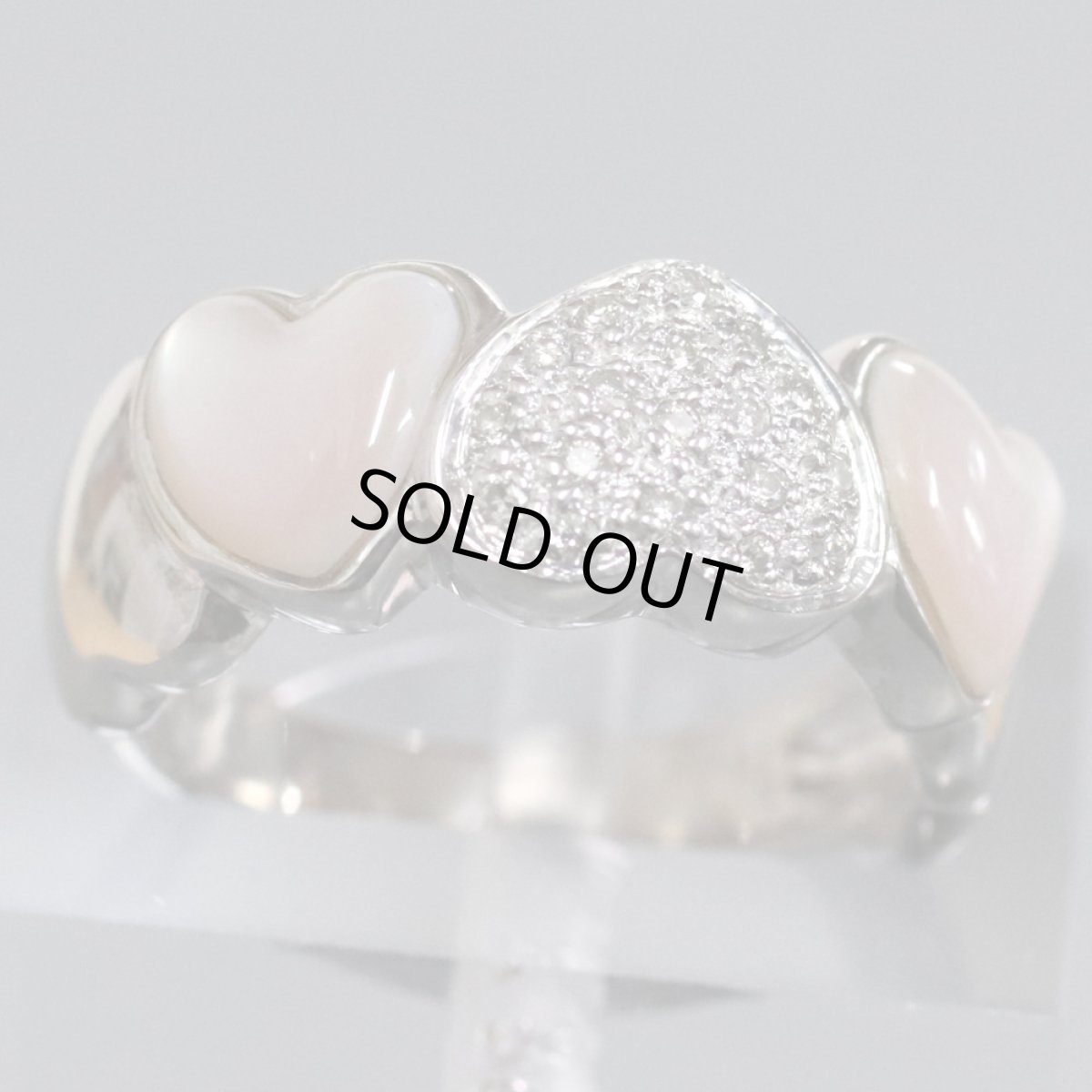 画像4: K18WGシェルリング D0.11 #13 6.8g (4)