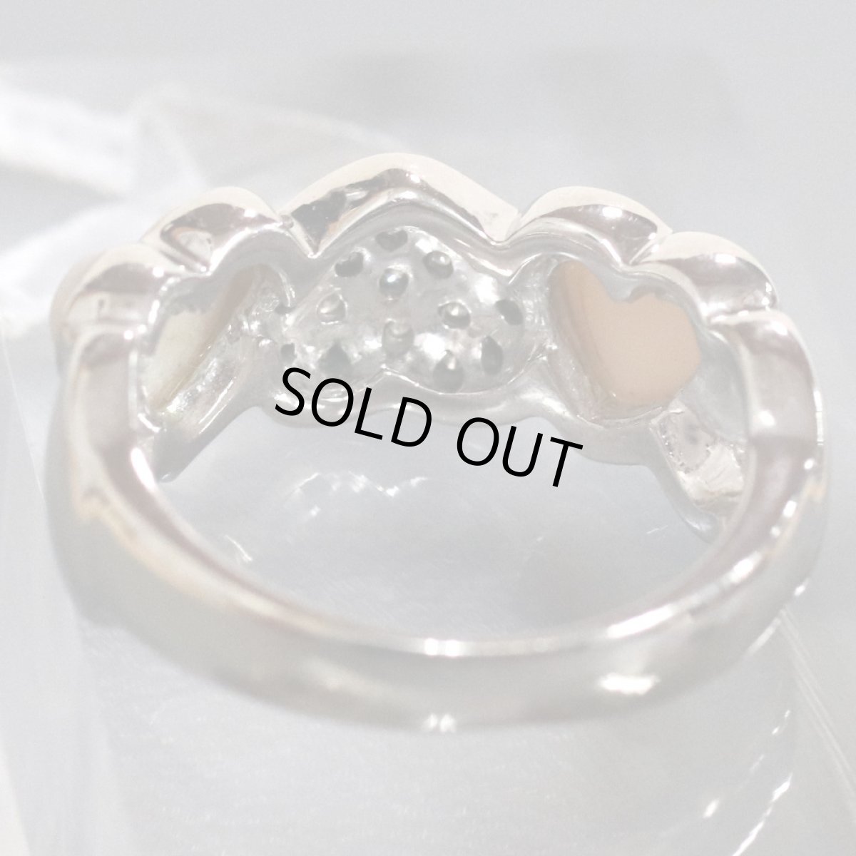 画像6: K18WGシェルリング D0.11 #13 6.8g (6)