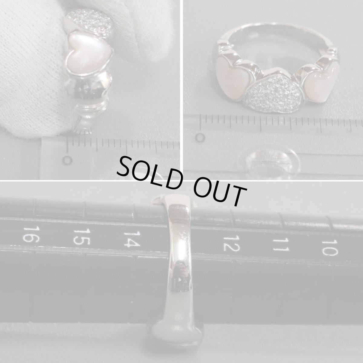 画像8: K18WGシェルリング D0.11 #13 6.8g (8)