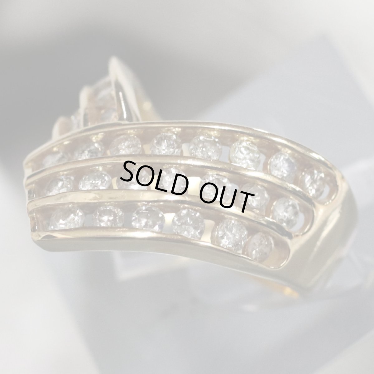 画像2: K18ダイヤモンドリング D1.00 #13 5.7g (2)