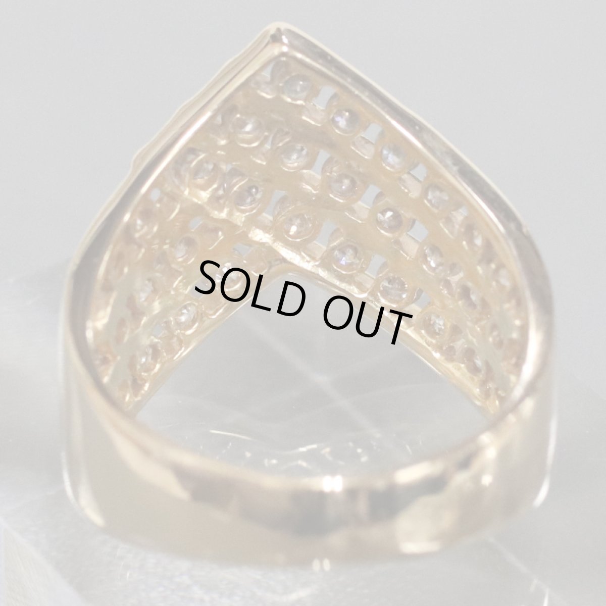 画像5: K18ダイヤモンドリング D1.00 #13 5.7g (5)