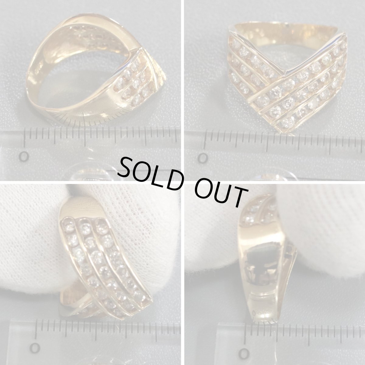 画像7: K18ダイヤモンドリング D1.00 #13 5.7g (7)