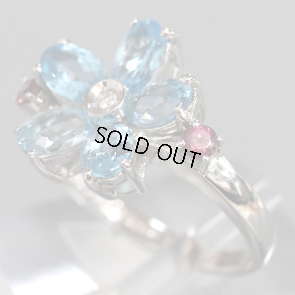 画像2: K18WGブルートパーズリング BT3.20 D0.02 #12 5.2g (2)