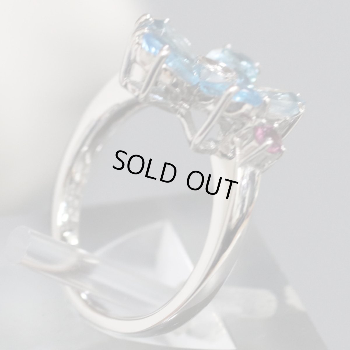 画像5: K18WGブルートパーズリング BT3.20 D0.02 #12 5.2g (5)