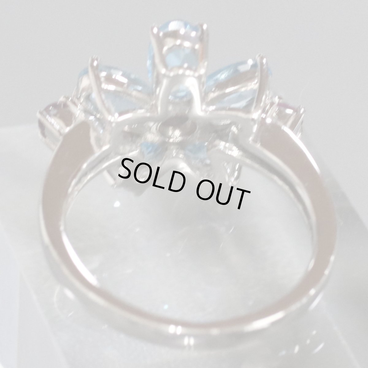 画像6: K18WGブルートパーズリング BT3.20 D0.02 #12 5.2g (6)