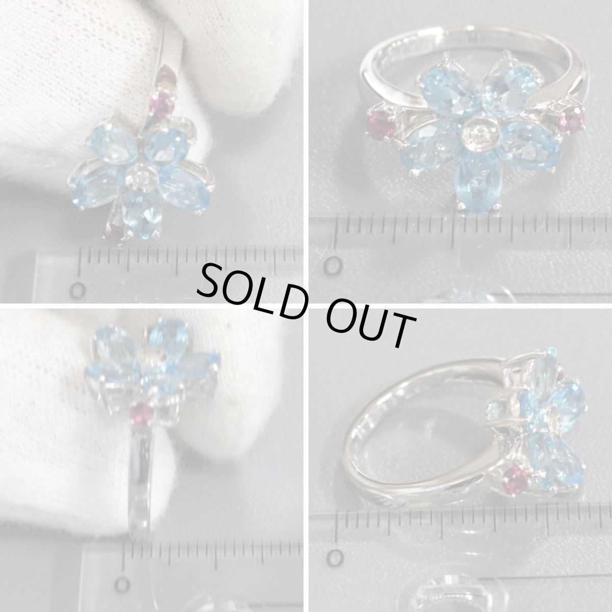 画像9: K18WGブルートパーズリング BT3.20 D0.02 #12 5.2g (9)