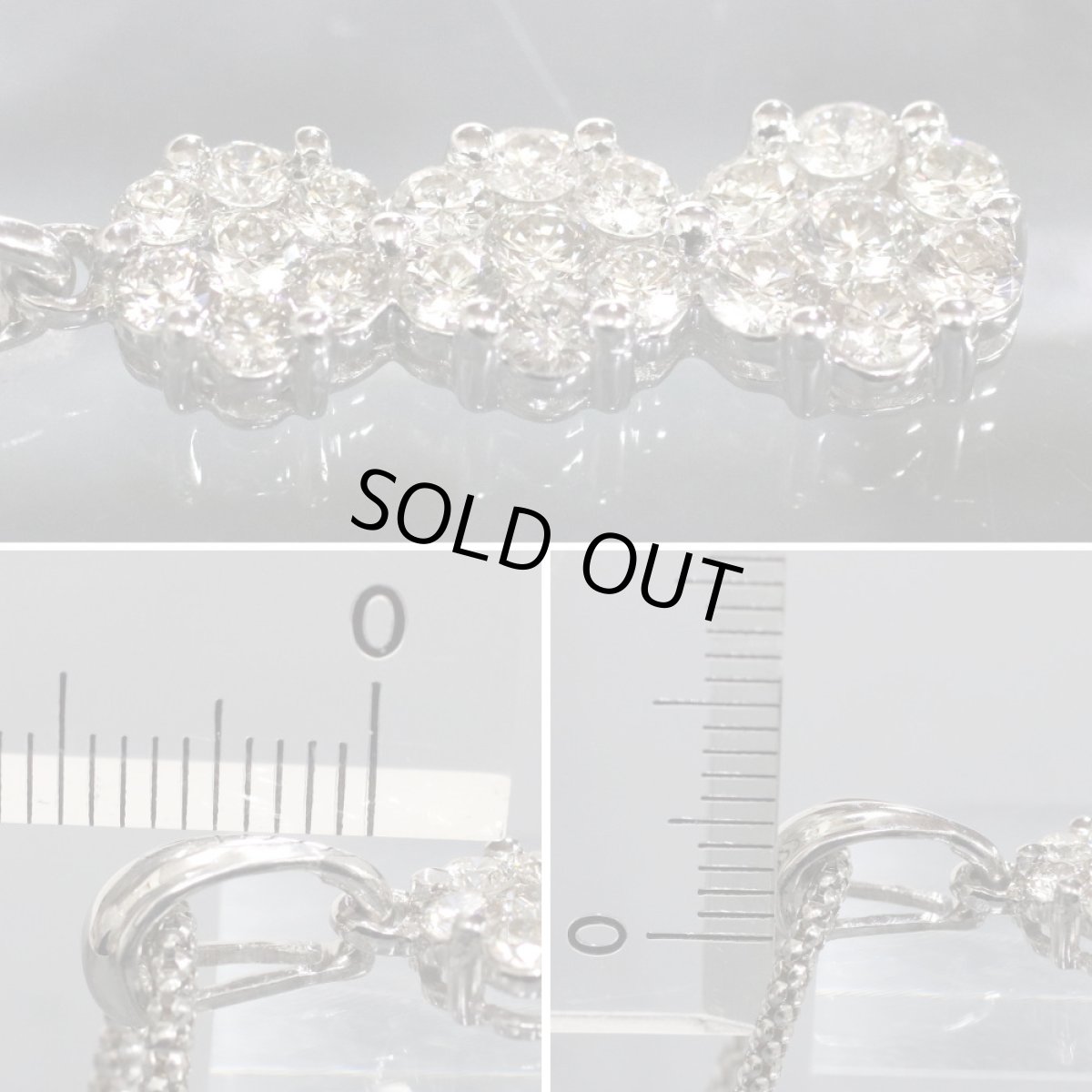 画像3: K18WGダイヤモンドペンダント D2.00 8.5g (3)