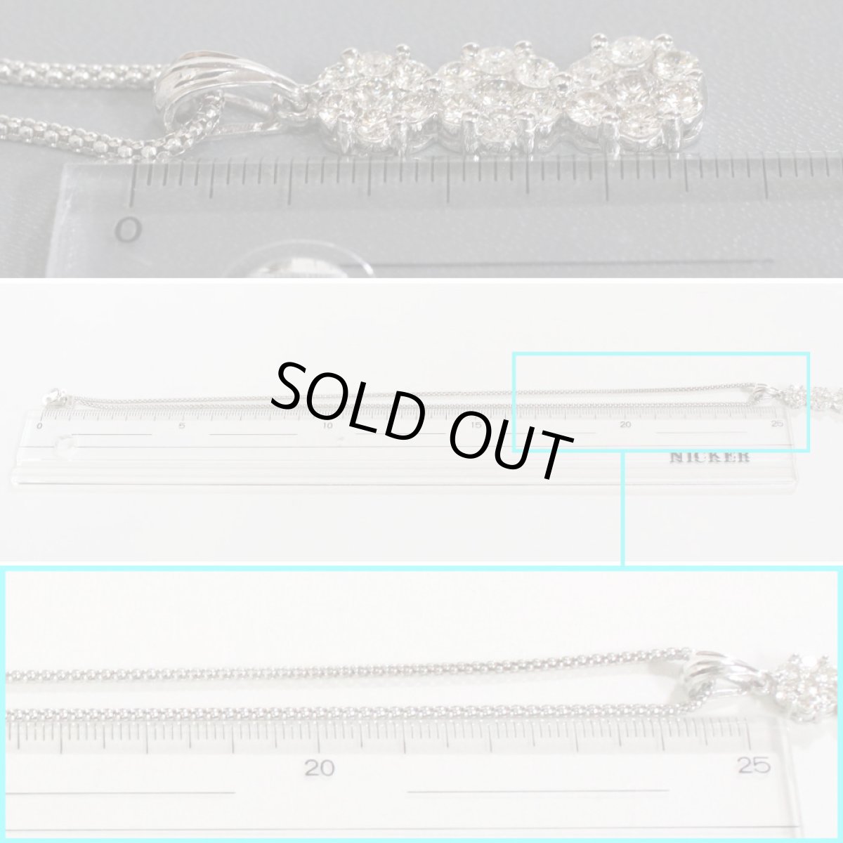 画像6: K18WGダイヤモンドペンダント D2.00 8.5g (6)