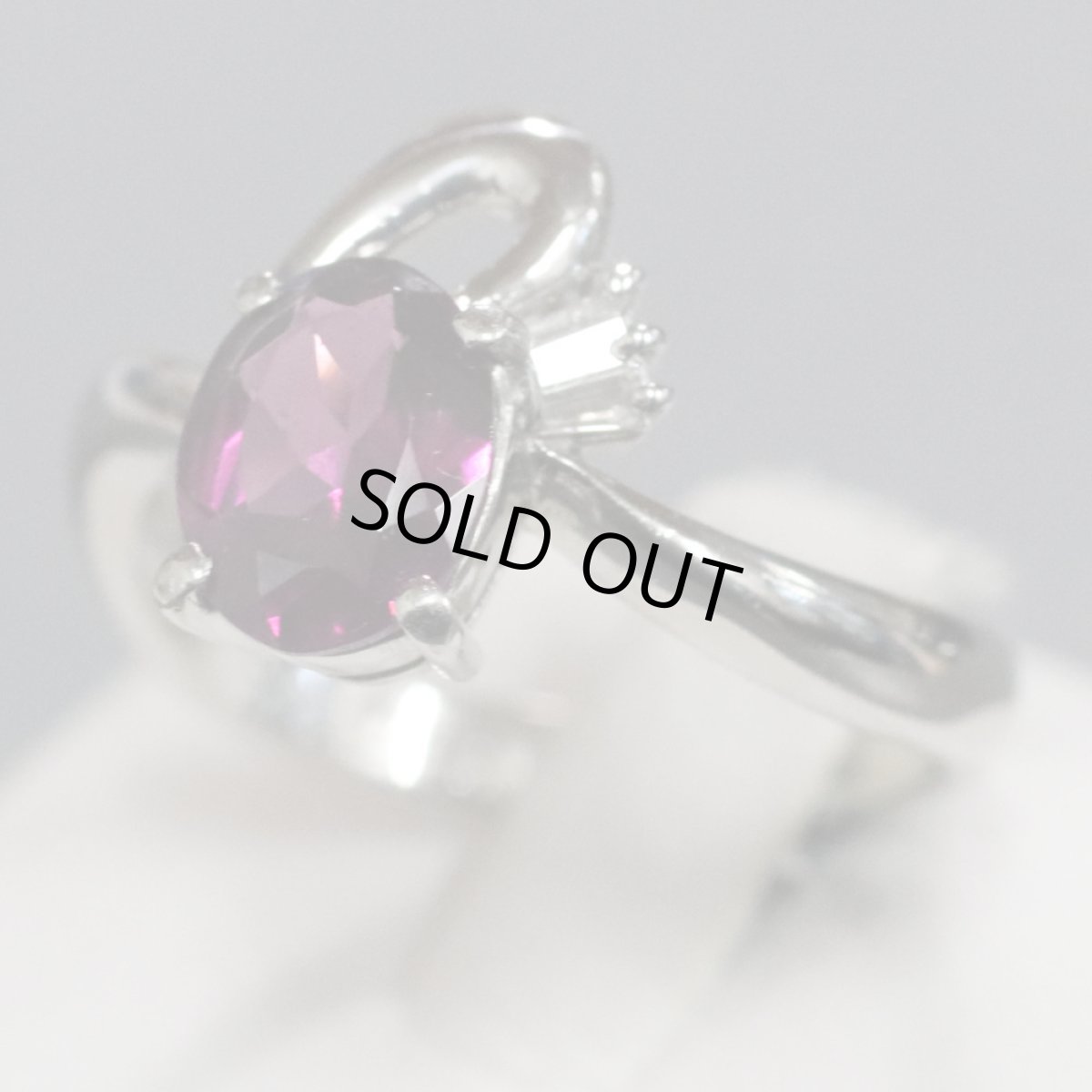 画像3: Pt900アルマンダイトガーネットリング D0.05 #11 5.0g (3)