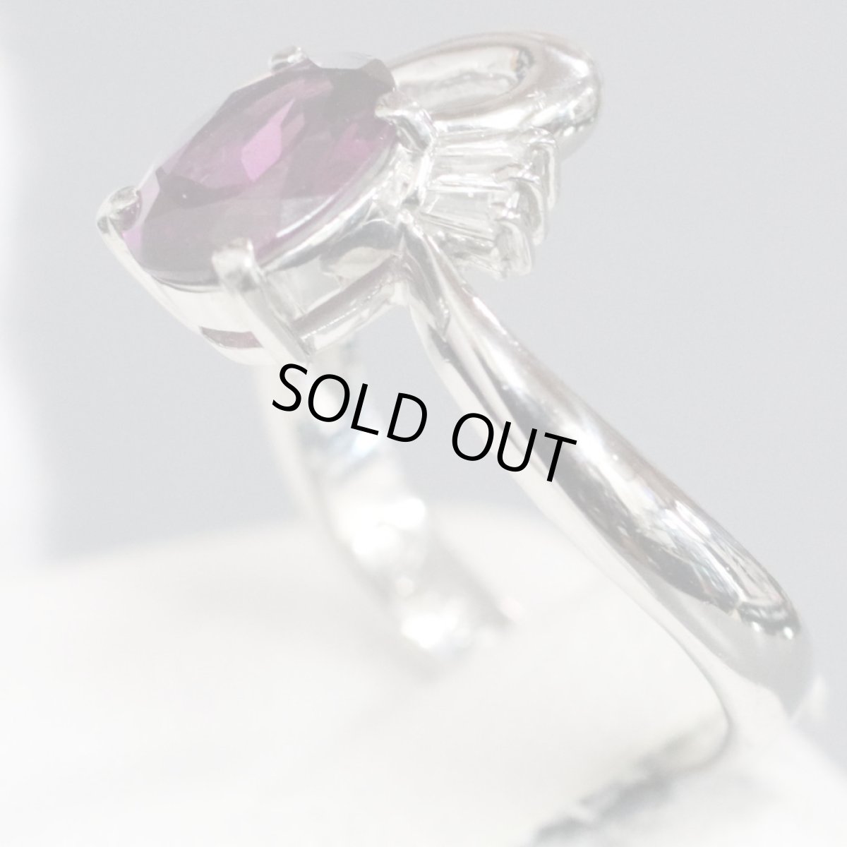 画像5: Pt900アルマンダイトガーネットリング D0.05 #11 5.0g (5)