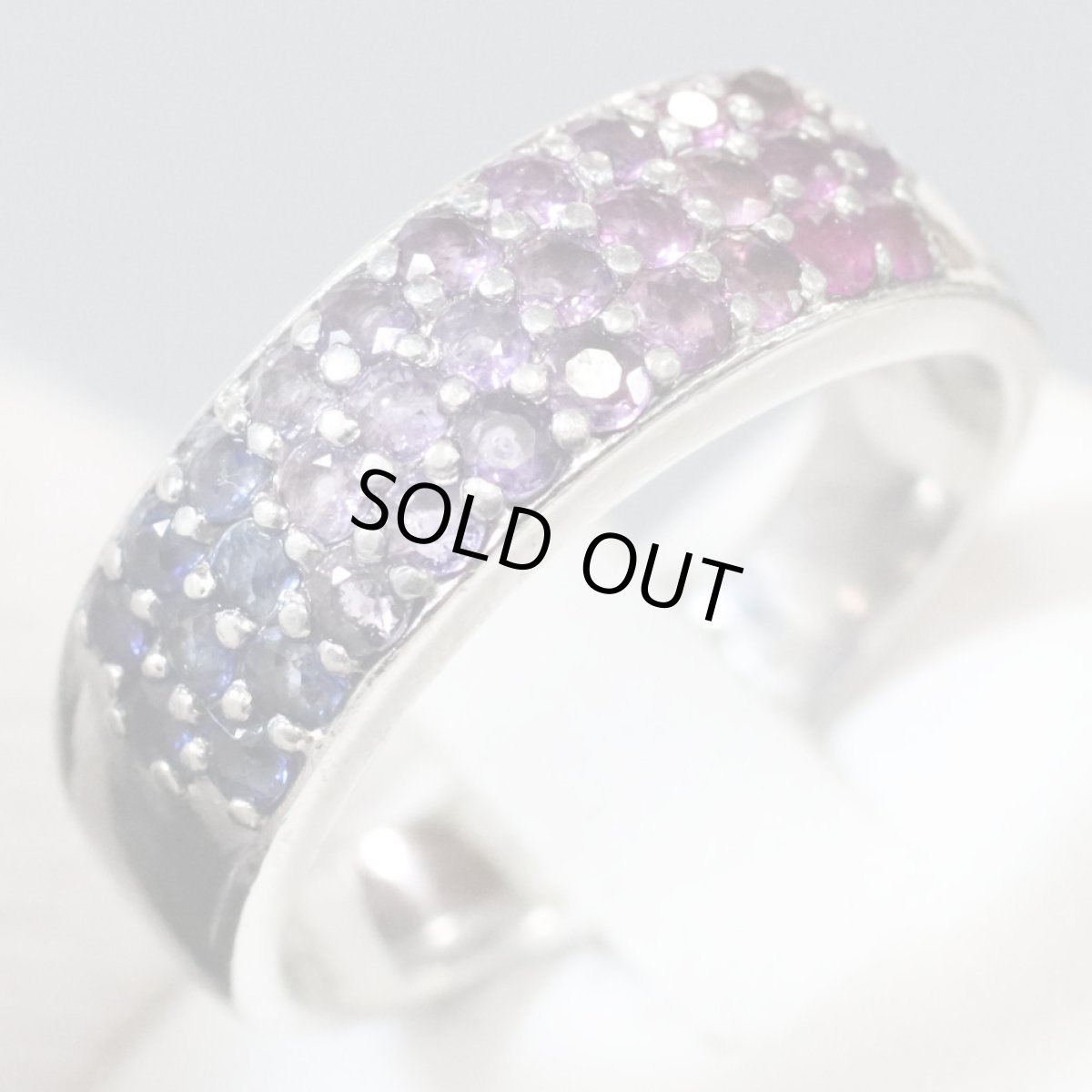 画像3: Pt900ルビーリング サファイア 1.50 #18 11.2g (3)