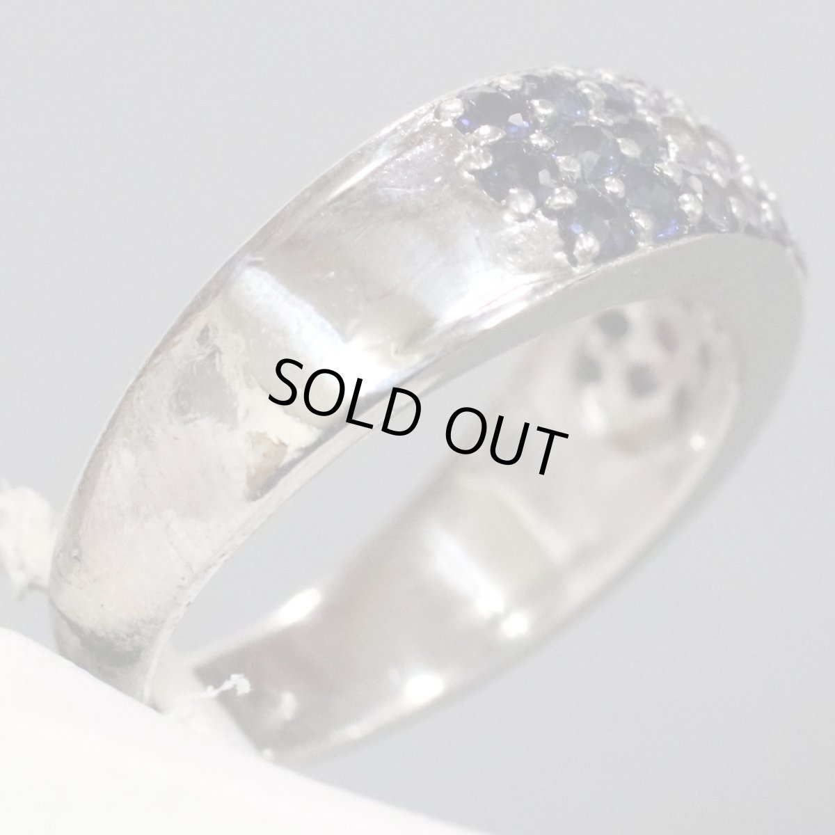 画像5: Pt900ルビーリング サファイア 1.50 #18 11.2g (5)