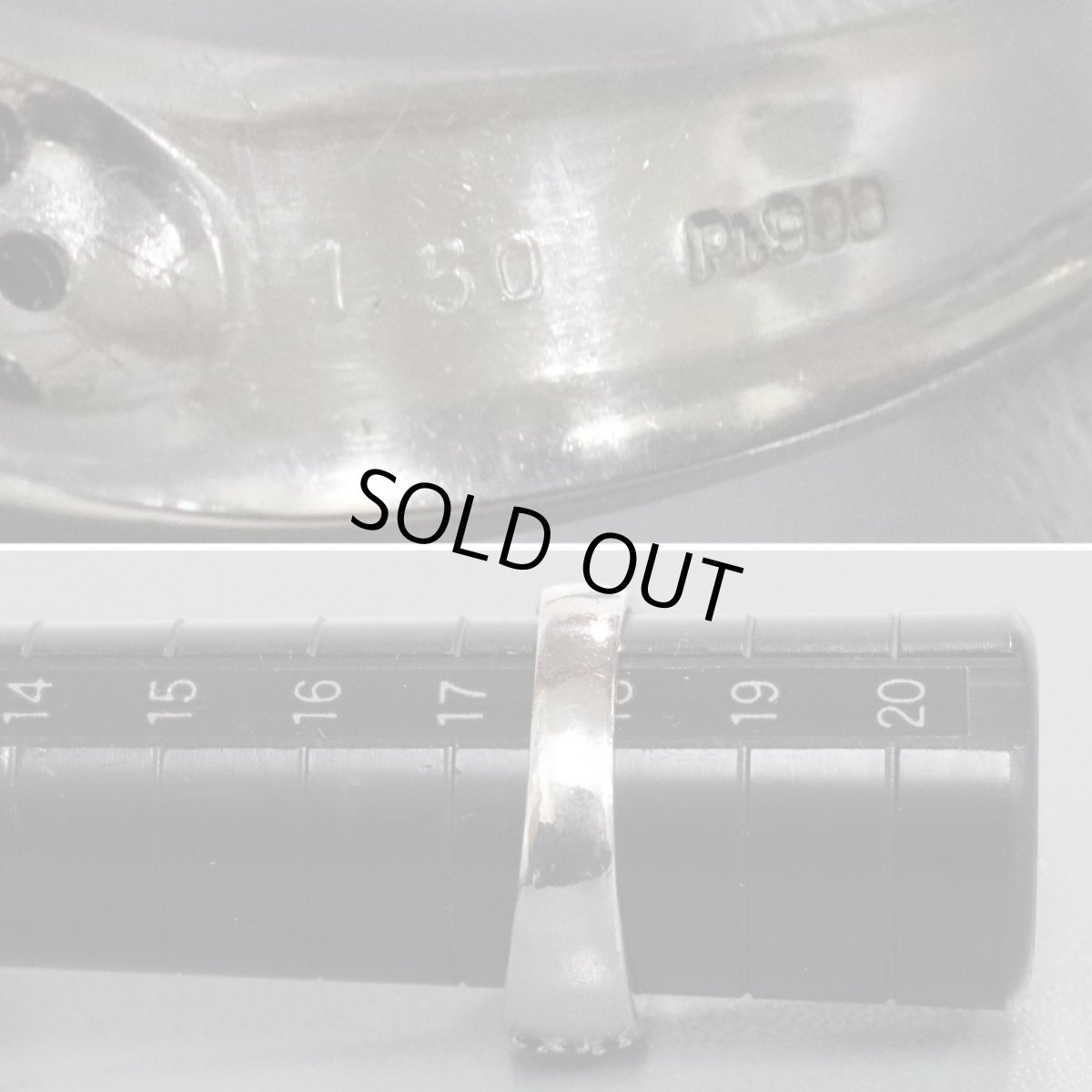 画像7: Pt900ルビーリング サファイア 1.50 #18 11.2g (7)