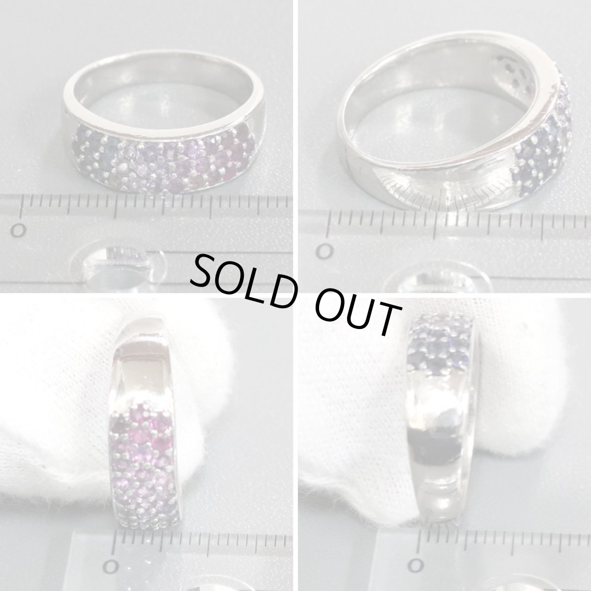 画像8: Pt900ルビーリング サファイア 1.50 #18 11.2g (8)