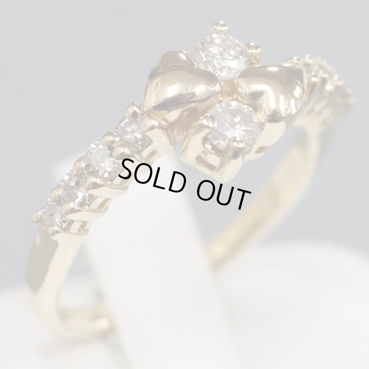 画像1: K18ダイヤモンドリング D0.47 #11 4.1g (1)