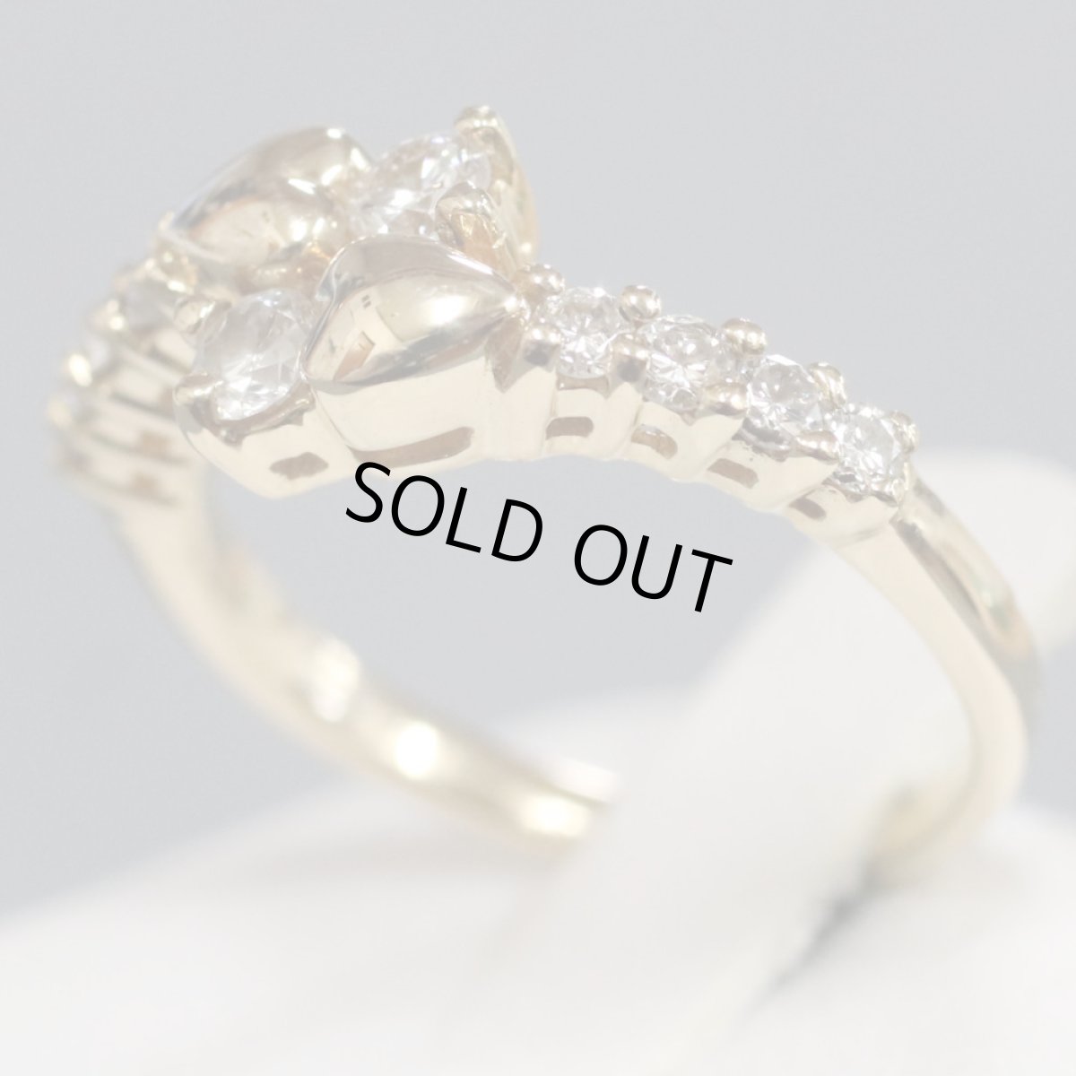 画像2: K18ダイヤモンドリング D0.47 #11 4.1g (2)