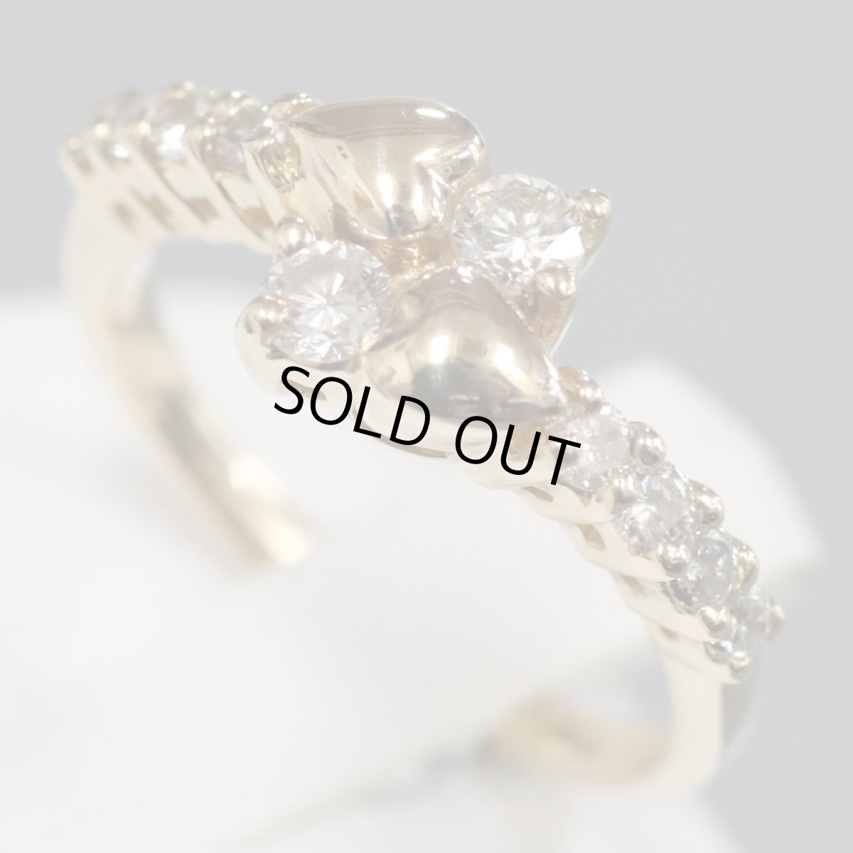 画像3: K18ダイヤモンドリング D0.47 #11 4.1g (3)