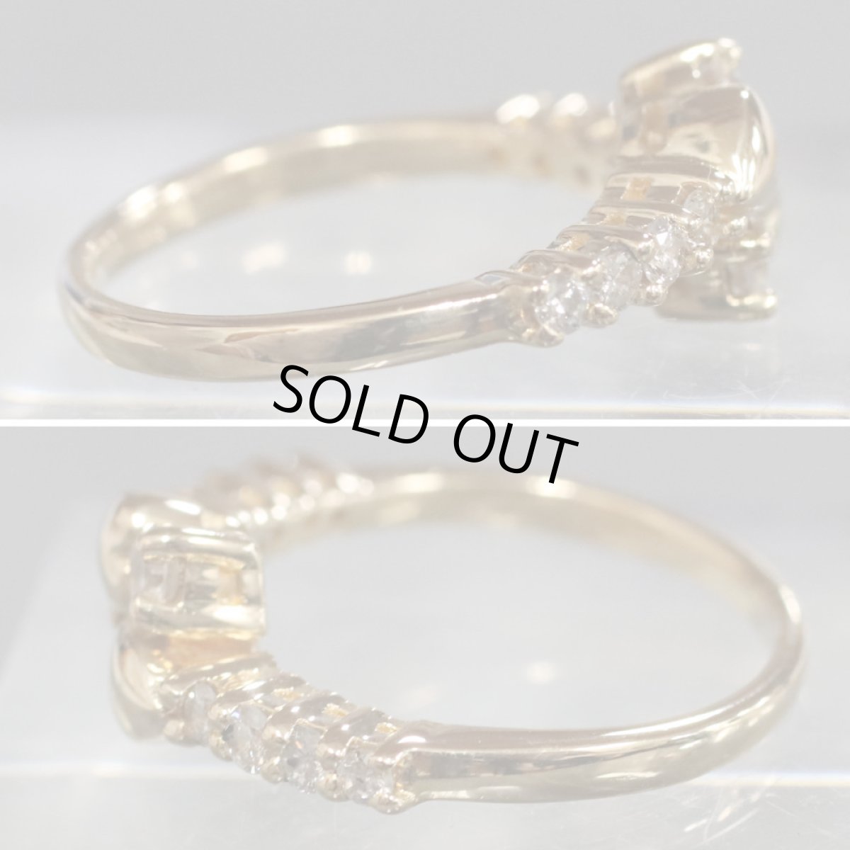 画像5: K18ダイヤモンドリング D0.47 #11 4.1g (5)