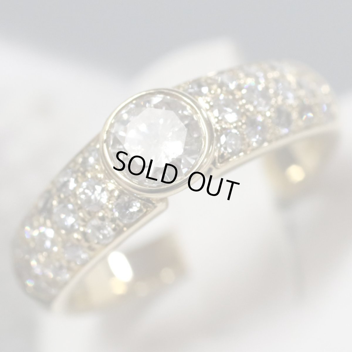 画像3: K18ダイヤモンドリング D0.53 D0.60 5.2g #13 (3)