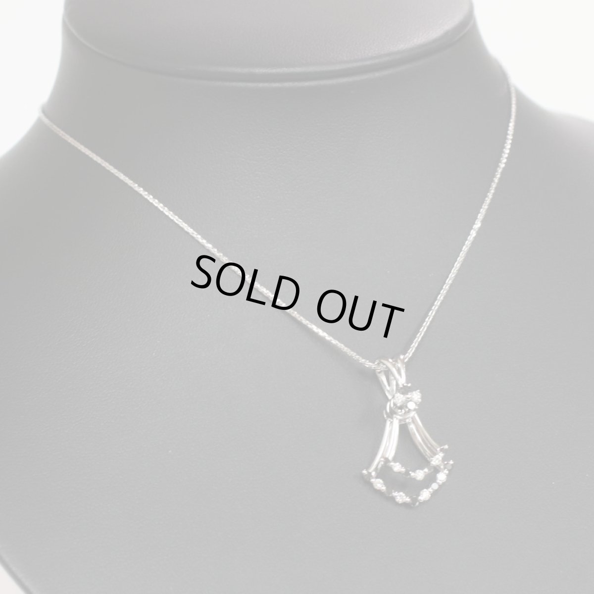 画像8: K18WGブラックダイヤモンドダンシングペンダント D0.26 BkD0.36 6.8g (8)