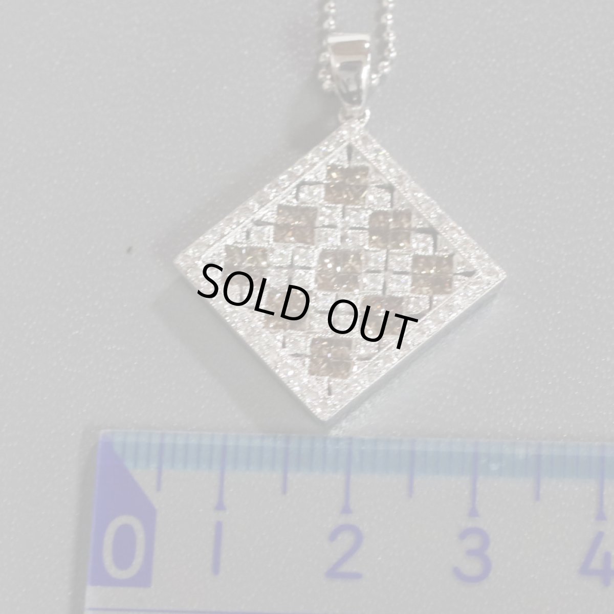 画像10: K18WGダイヤモンドペンダント D2.10 9.6g (10)