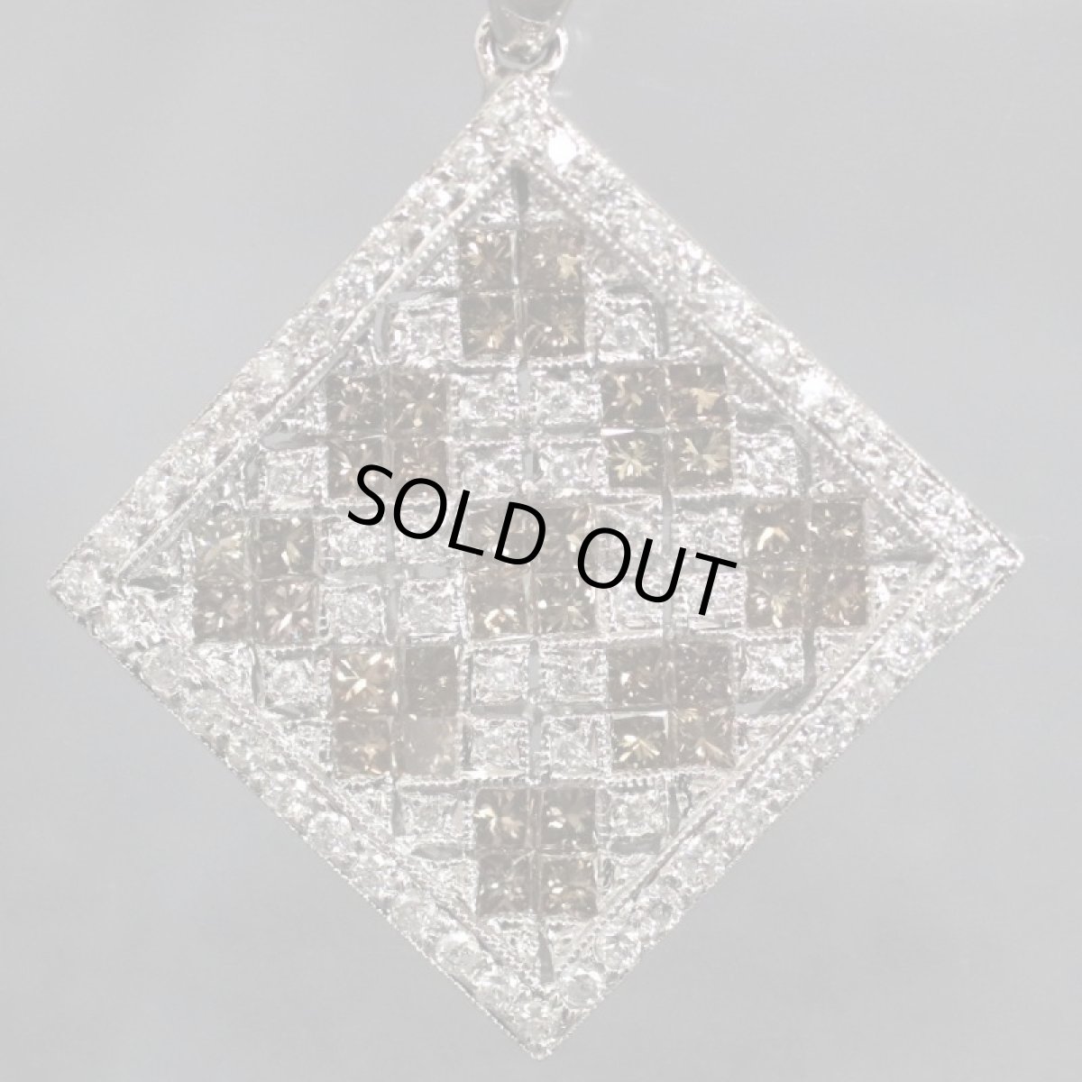 画像3: K18WGダイヤモンドペンダント D2.10 9.6g (3)