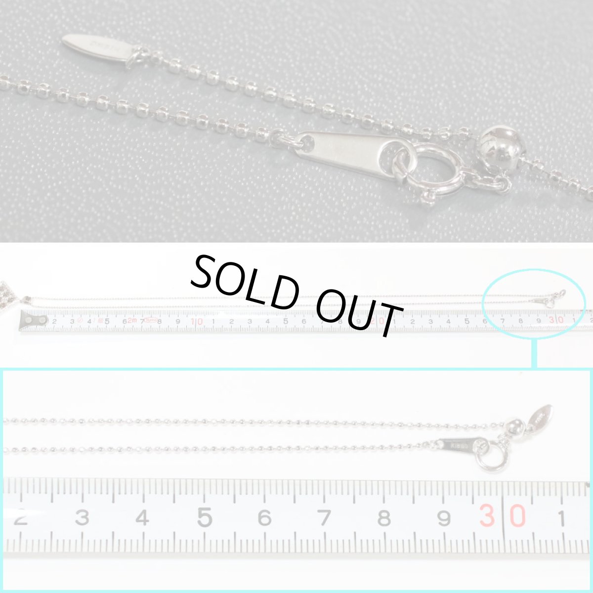 画像9: K18WGダイヤモンドペンダント D2.10 9.6g (9)