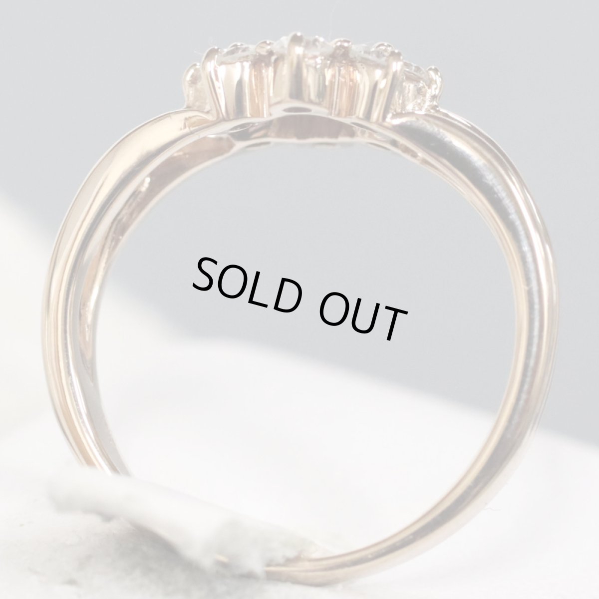 画像5: K18ダイヤモンドリング D0.50 4.7g #12 フラワーモチーフ ピンクゴールド (5)