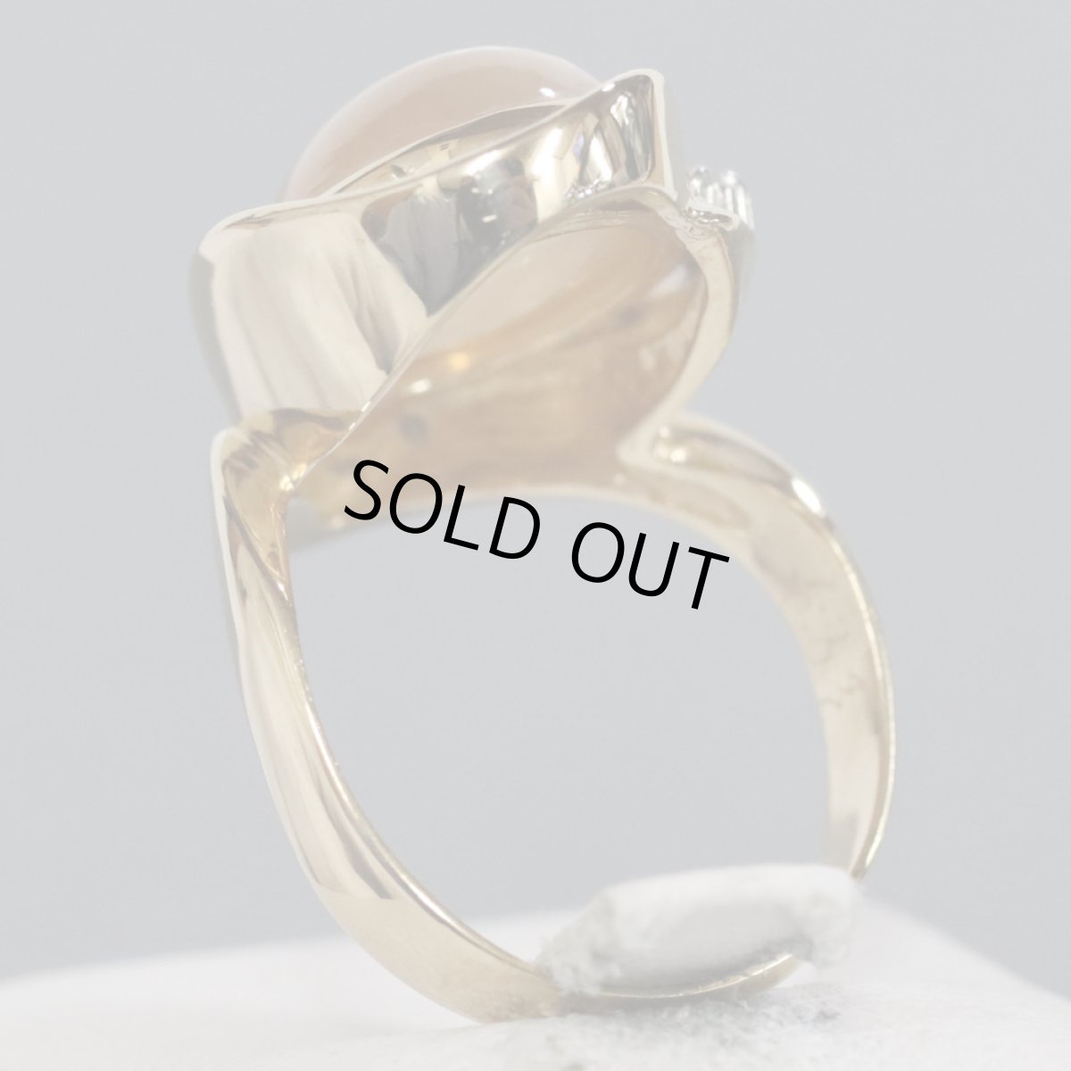 画像5: K18/Pt900ムーンストーンリング 7.34 0.07 8.8g #16.5 (5)