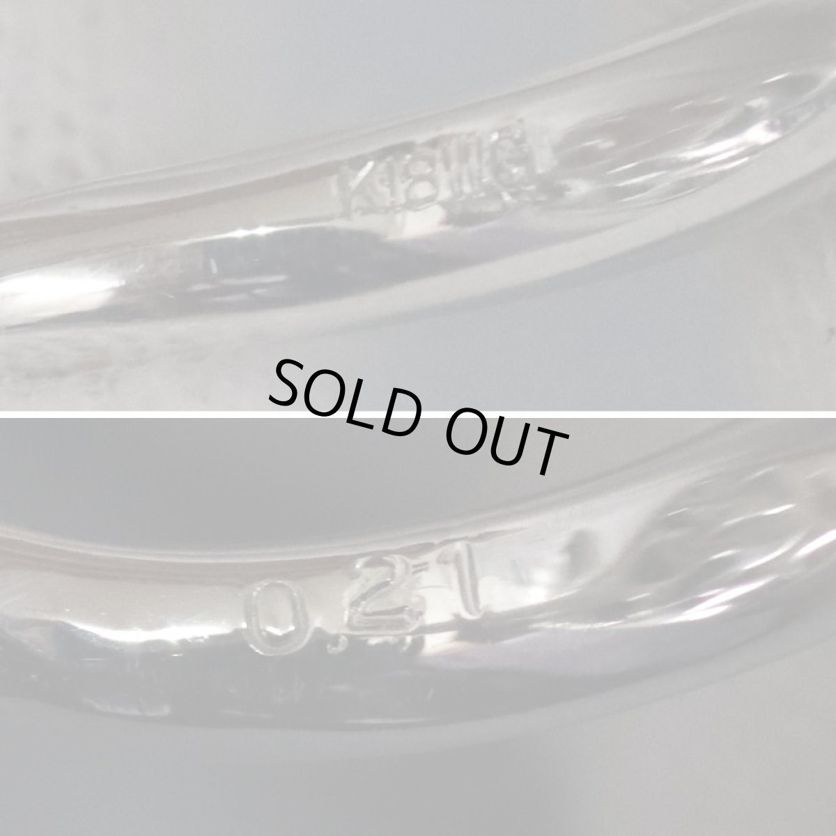 画像8: K18WGシェルオニキスサンゴリング D0.21 7.7g #12 (8)