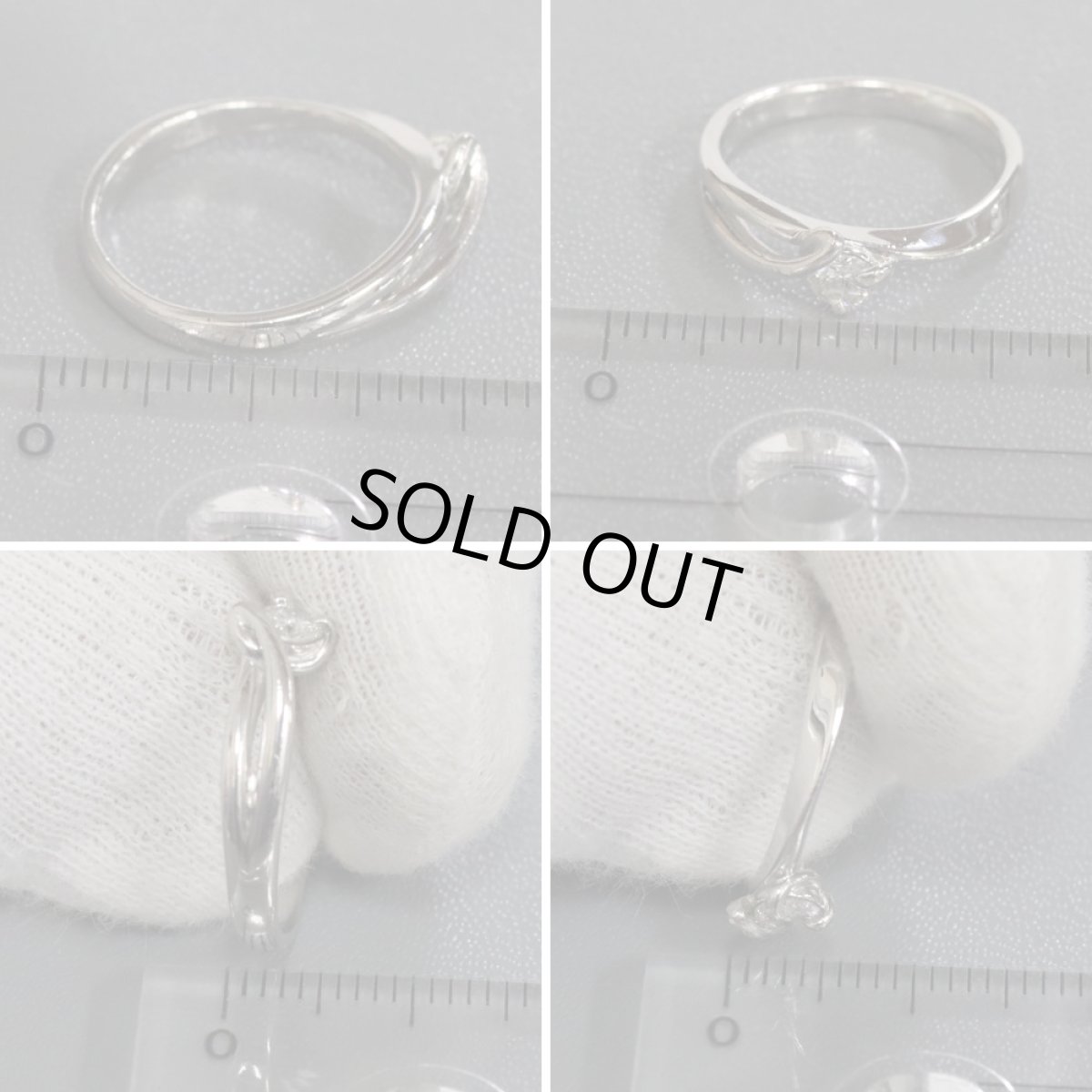 画像10: Pt900ダイヤモンドリング D0.18 3.6g #7 (10)