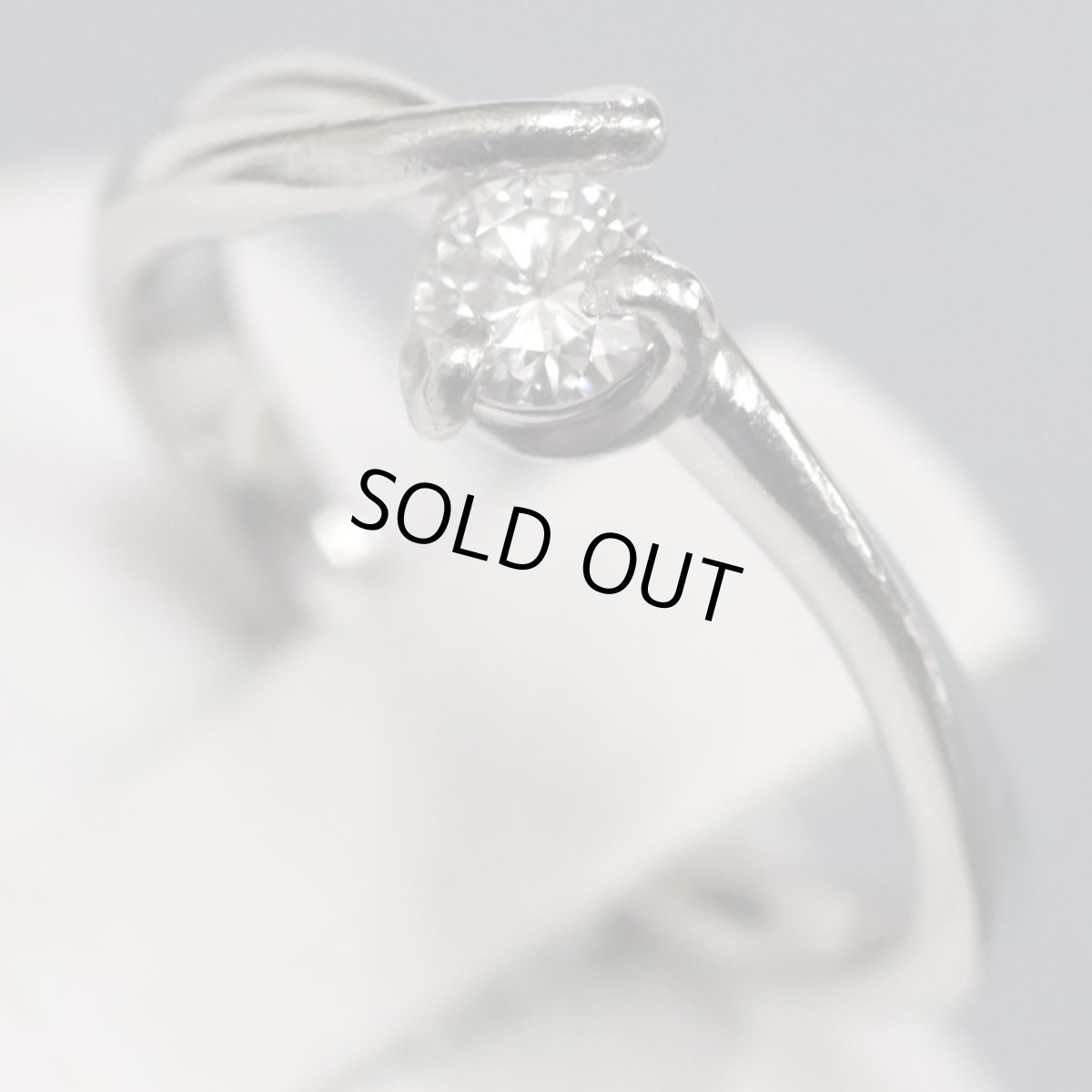 画像3: Pt900ダイヤモンドリング D0.18 3.6g #7 (3)