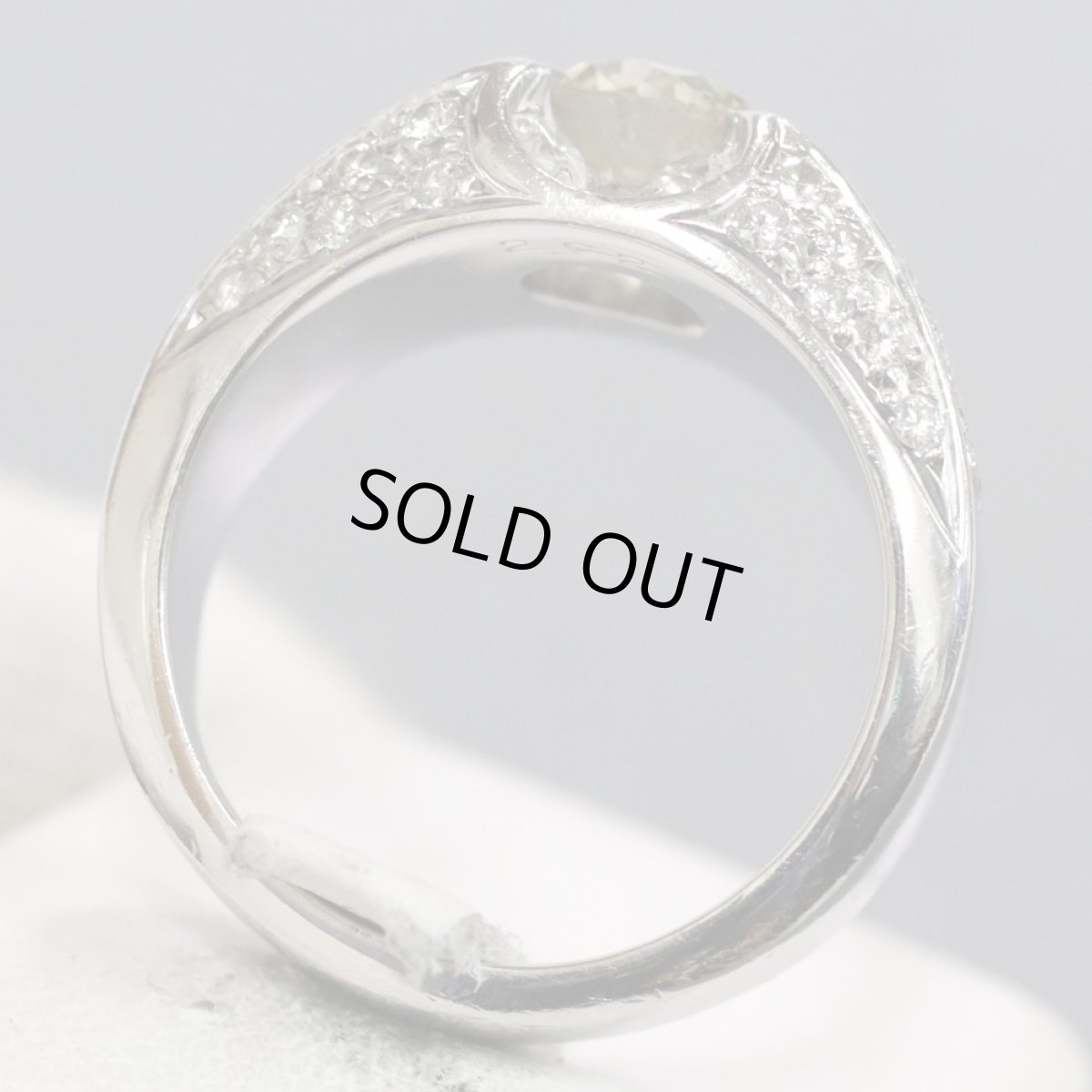 画像6: Pt900ブラウンダイヤモンドリング 1.623 2.02 30.5g #20 (6)