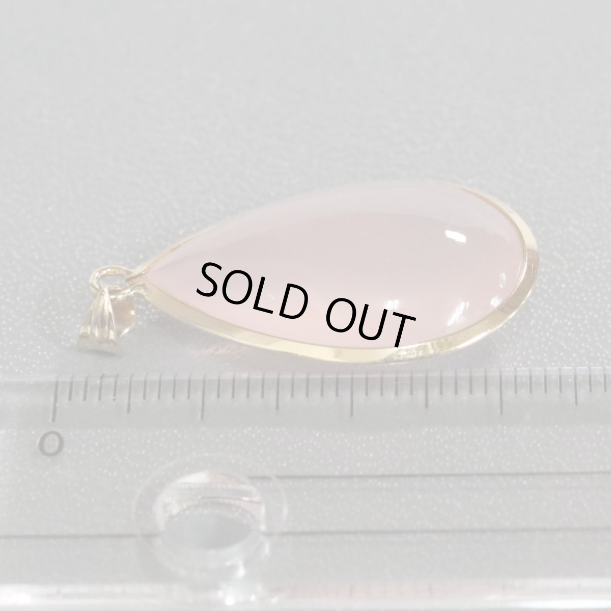 画像10: K18ローズクォーツペンダントトップ 5.6g (10)