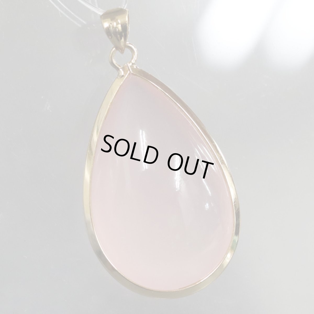 画像2: K18ローズクォーツペンダントトップ 5.6g (2)