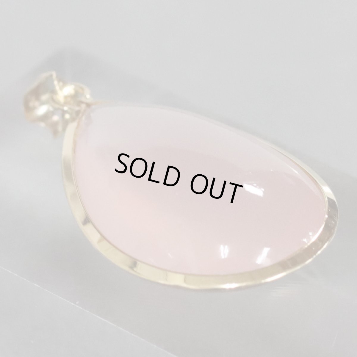 画像3: K18ローズクォーツペンダントトップ 5.6g (3)