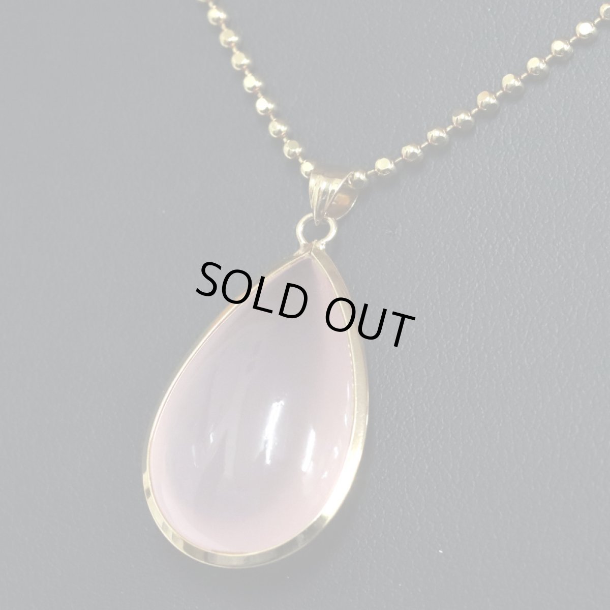 画像7: K18ローズクォーツペンダントトップ 5.6g (7)