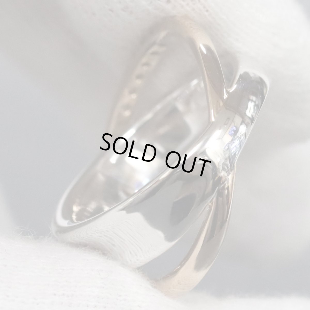 画像6: ハナイユキコ K18WG/PGペアシェイプカットダイヤモンドリング 0.501 0.421 9.2g #13 (6)