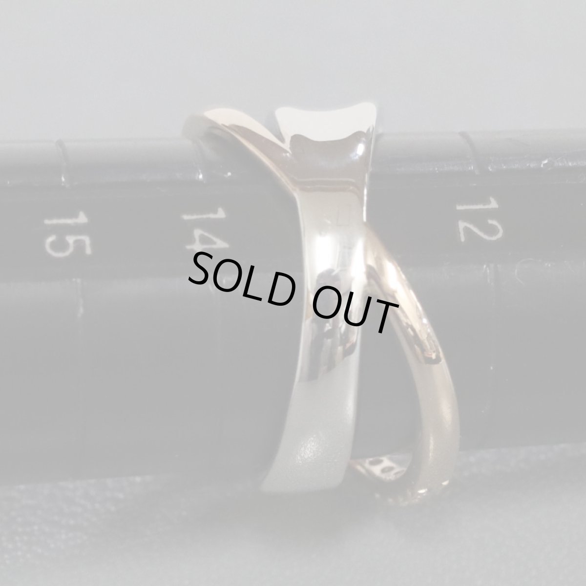 画像8: ハナイユキコ K18WG/PGペアシェイプカットダイヤモンドリング 0.501 0.421 9.2g #13 (8)