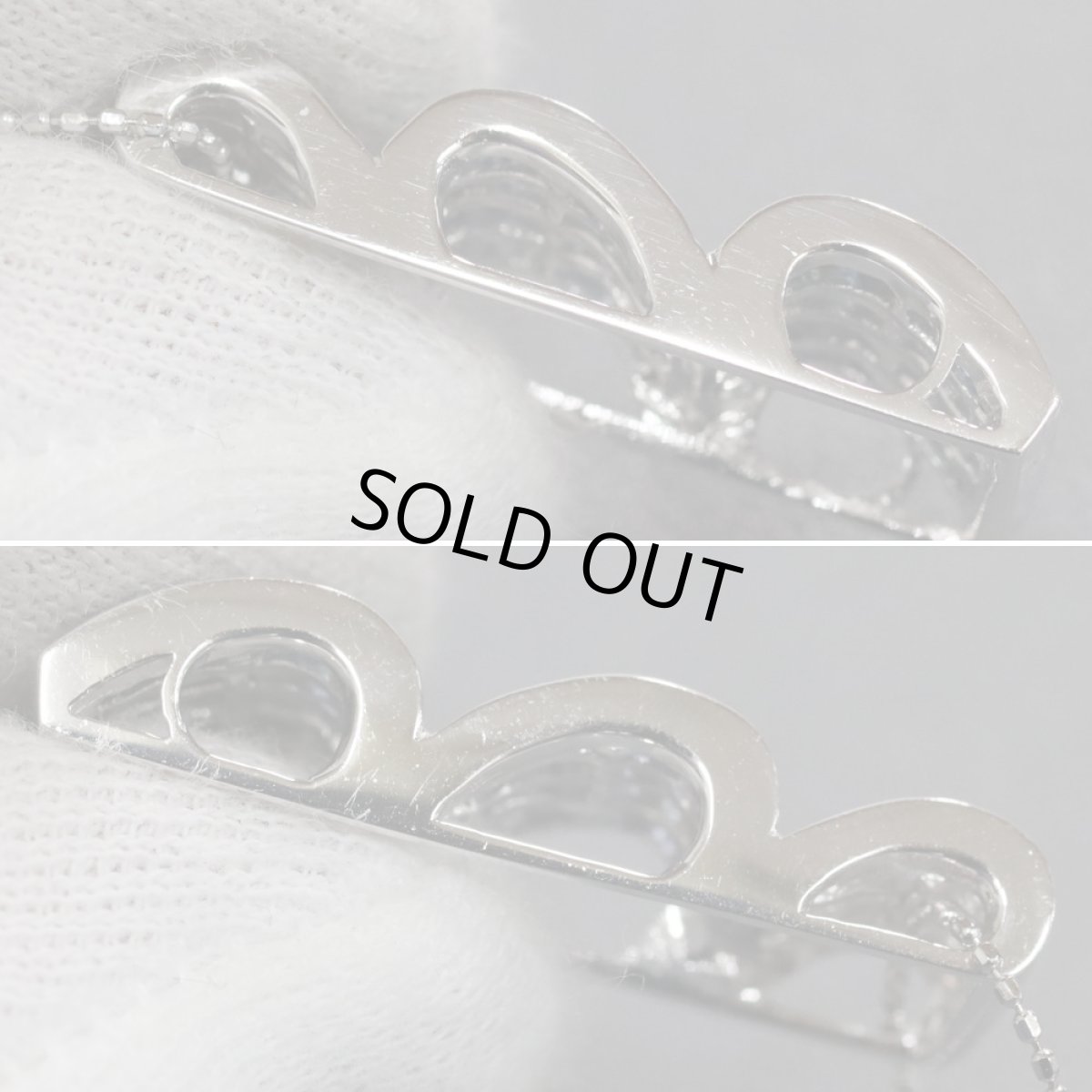 画像5: K18WGグラデーションサファイアペンダント S4.40 7.6g 40cm 鑑別書付き (5)