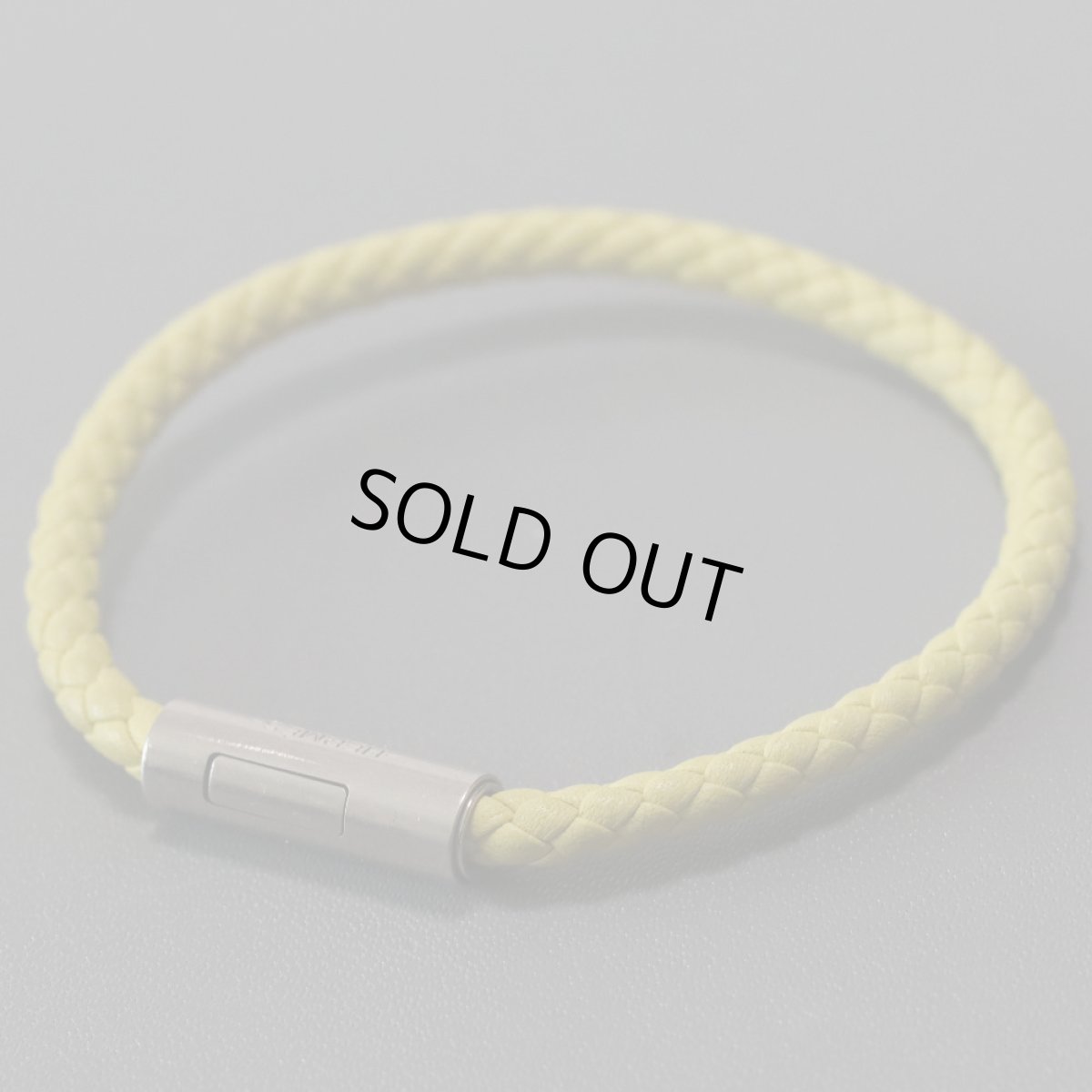 画像2: エルメス レザーブレスレット ゴリアテ ヴォースイフト/イエロー系 (2)